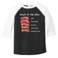 Middleclassfancy Rad Dad Rules Of The Grill Toddler Fine Jersey T-Shirt