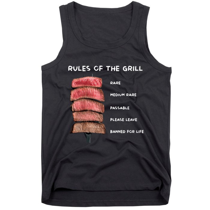 Middleclassfancy Rad Dad Rules Of The Grill Tank Top