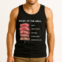 Middleclassfancy Rad Dad Rules Of The Grill Tank Top