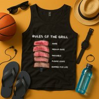 Middleclassfancy Rad Dad Rules Of The Grill Tank Top