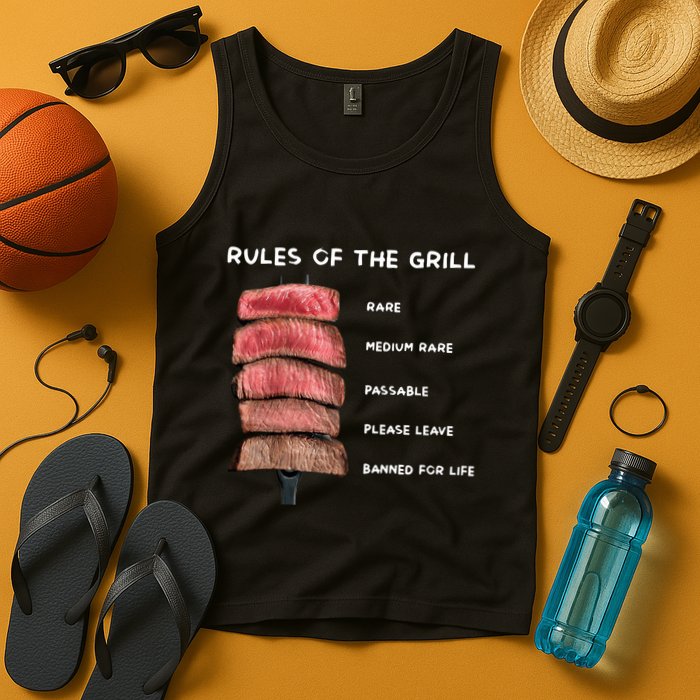 Middleclassfancy Rad Dad Rules Of The Grill Tank Top