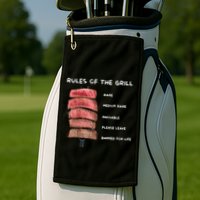 Middleclassfancy Rad Dad Rules Of The Grill Golf Towel