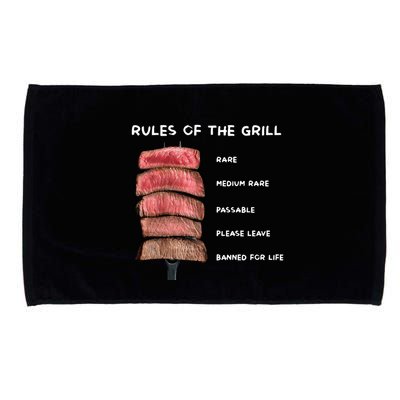 Middleclassfancy Rad Dad Rules Of The Grill Microfiber Hand Towel