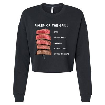 Middleclassfancy Rad Dad Rules Of The Grill Cropped Pullover Crew