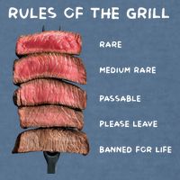 Middleclassfancy Rad Dad Rules Of The Grill Garment-Dyed Sweatshirt