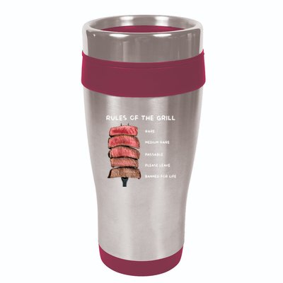 Middleclassfancy Rad Dad Rules Of The Grill 16oz Travel Tumbler