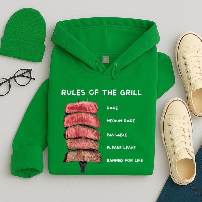 Middleclassfancy Rad Dad Rules Of The Grill Hoodie