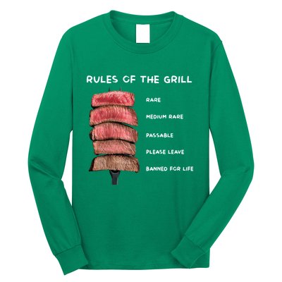 Middleclassfancy Rad Dad Rules Of The Grill Long Sleeve Shirt