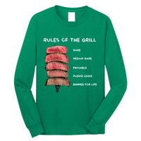 Middleclassfancy Rad Dad Rules Of The Grill Long Sleeve Shirt