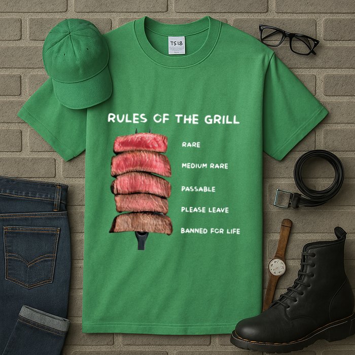 Middleclassfancy Rad Dad Rules Of The Grill Tall T-Shirt