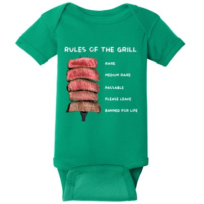 Middleclassfancy Rad Dad Rules Of The Grill Baby Bodysuit
