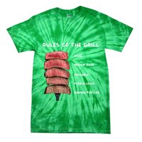 Middleclassfancy Rad Dad Rules Of The Grill Tie-Dye T-Shirt