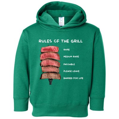 Middleclassfancy Rad Dad Rules Of The Grill Toddler Hoodie