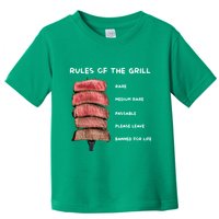 Middleclassfancy Rad Dad Rules Of The Grill Toddler T-Shirt