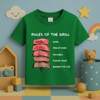 Middleclassfancy Rad Dad Rules Of The Grill Toddler T-Shirt