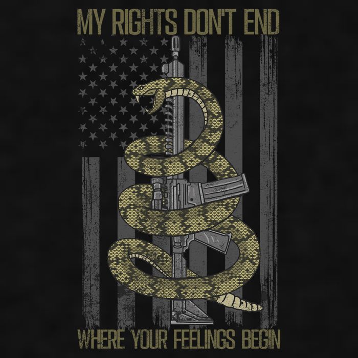My Rights Don't End Where Your Feelings Begin Ladies PosiCharge Tri-Blend Wicking Tank