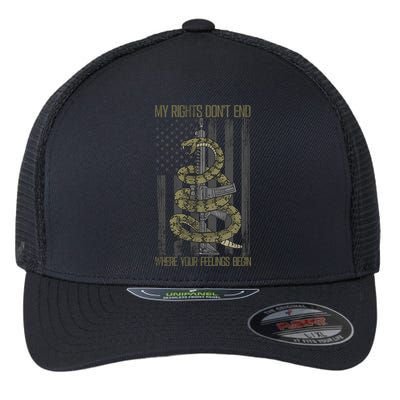 My Rights Don't End Where Your Feelings Begin Flexfit Unipanel Trucker Cap