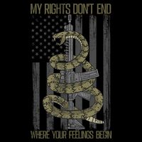 My Rights Don't End Where Your Feelings Begin 7-Panel Snapback Hat