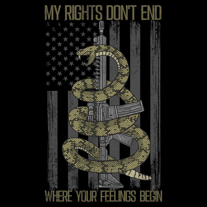 My Rights Don't End Where Your Feelings Begin 7-Panel Snapback Hat