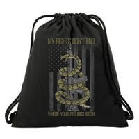 My Rights Don't End Where Your Feelings Begin Drawstring Bag