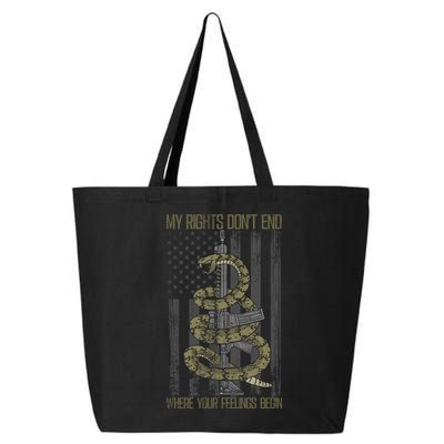 My Rights Don't End Where Your Feelings Begin 25L Jumbo Tote