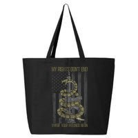 My Rights Don't End Where Your Feelings Begin 25L Jumbo Tote