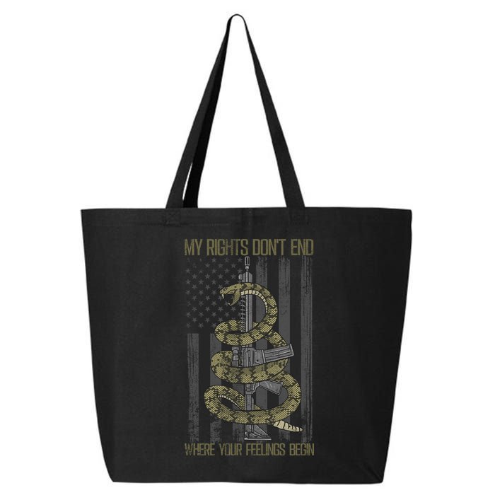 My Rights Don't End Where Your Feelings Begin 25L Jumbo Tote