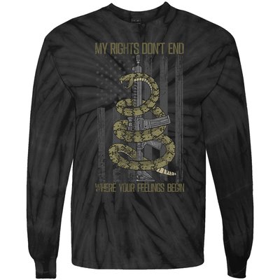 My Rights Don't End Where Your Feelings Begin Tie-Dye Long Sleeve Shirt