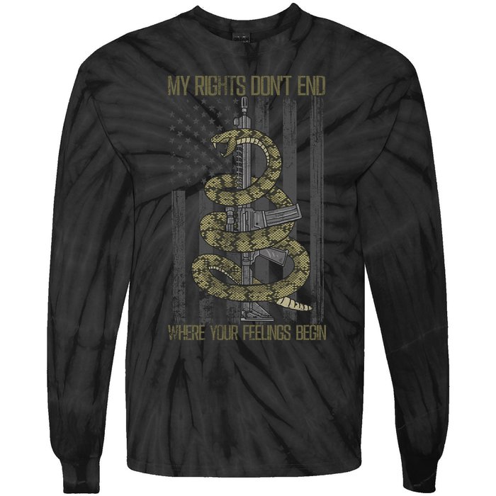 My Rights Don't End Where Your Feelings Begin Tie-Dye Long Sleeve Shirt