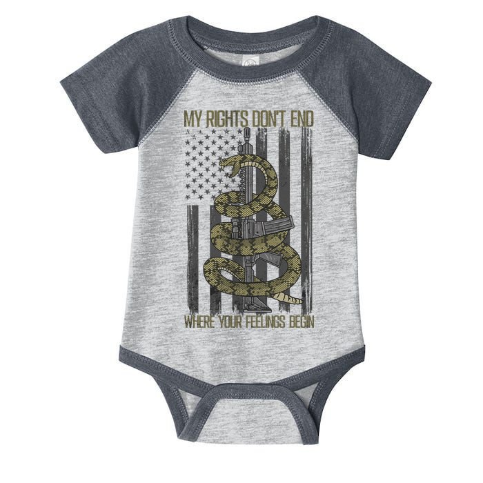 My Rights Don't End Where Your Feelings Begin Infant Baby Jersey Bodysuit
