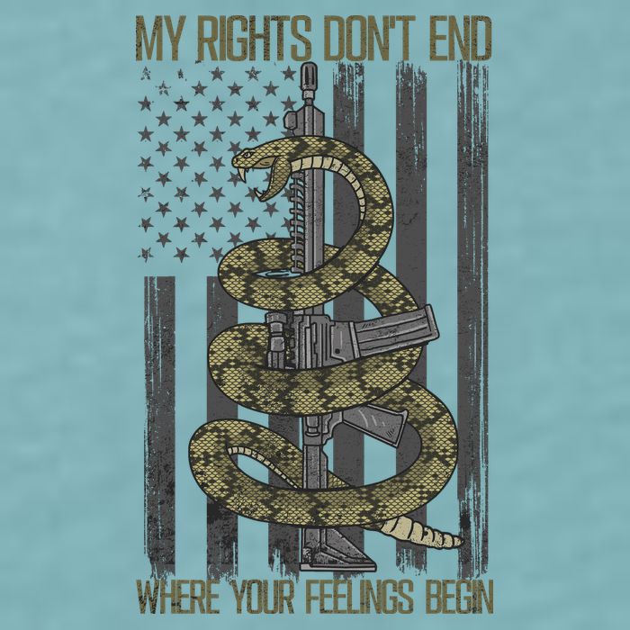 My Rights Don't End Where Your Feelings Begin Sueded Cloud Jersey T-Shirt