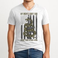 My Rights Don't End Where Your Feelings Begin V-Neck T-Shirt