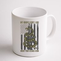 My Rights Don't End Where Your Feelings Begin Mug