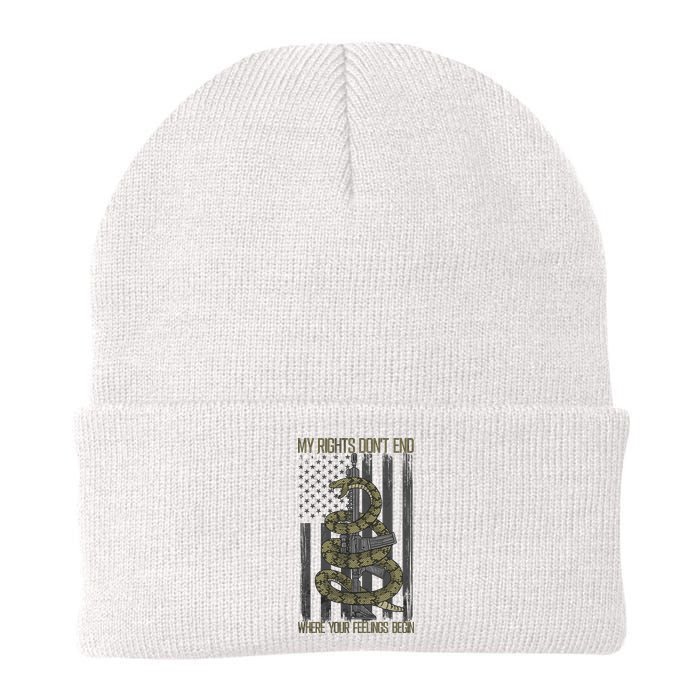 My Rights Don't End Where Your Feelings Begin Knit Cap Winter Beanie