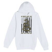My Rights Don't End Where Your Feelings Begin Premium Pullover Hoodie