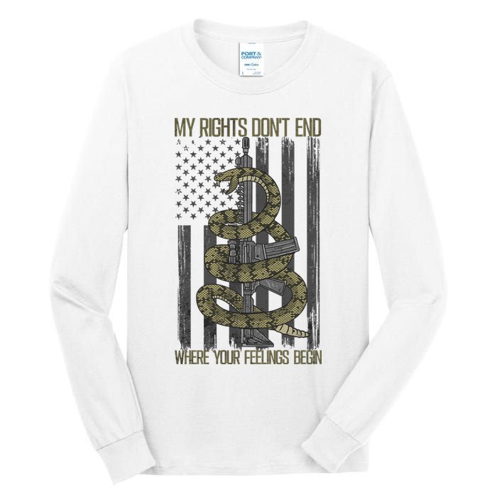 My Rights Don't End Where Your Feelings Begin Tall Long Sleeve T-Shirt