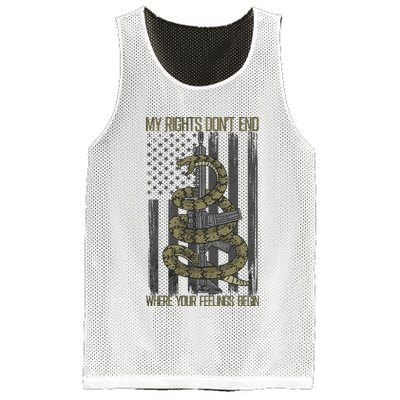 My Rights Don't End Where Your Feelings Begin Mesh Reversible Basketball Jersey Tank