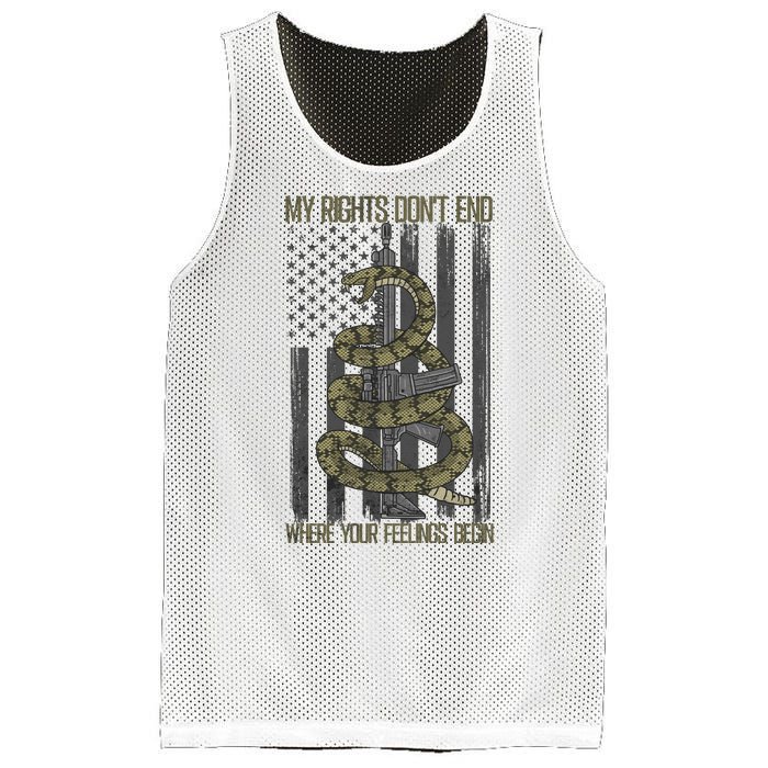 My Rights Don't End Where Your Feelings Begin Mesh Reversible Basketball Jersey Tank