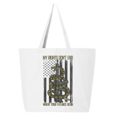 My Rights Don't End Where Your Feelings Begin 25L Jumbo Tote