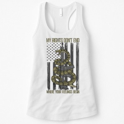 My Rights Don't End Where Your Feelings Begin Womens Tank Top