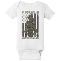 My Rights Don't End Where Your Feelings Begin Baby Bodysuit