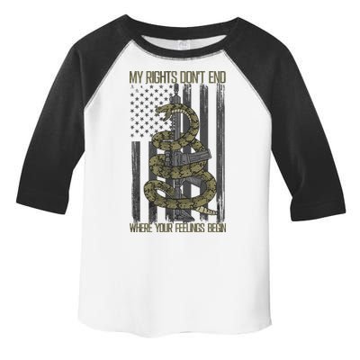 My Rights Don't End Where Your Feelings Begin Toddler Fine Jersey T-Shirt