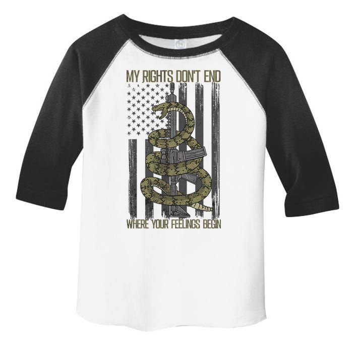 My Rights Don't End Where Your Feelings Begin Toddler Fine Jersey T-Shirt