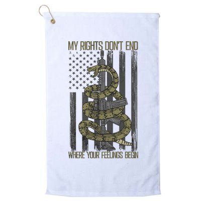 My Rights Don't End Where Your Feelings Begin Golf Towel