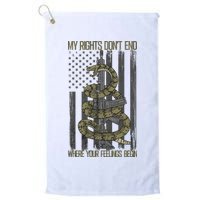 My Rights Don't End Where Your Feelings Begin Golf Towel