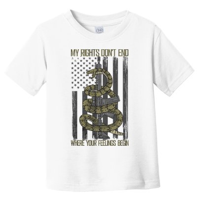 My Rights Don't End Where Your Feelings Begin Toddler T-Shirt