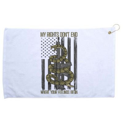 My Rights Don't End Where Your Feelings Begin Grommeted Golf Towel