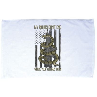 My Rights Don't End Where Your Feelings Begin Microfiber Hand Towel