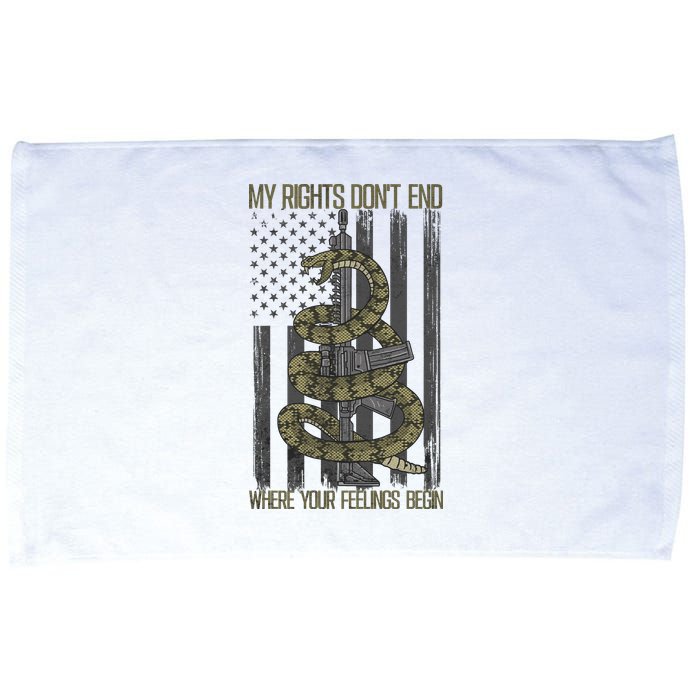 My Rights Don't End Where Your Feelings Begin Microfiber Hand Towel