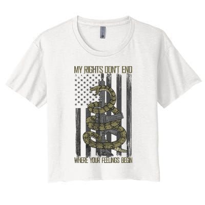My Rights Don't End Where Your Feelings Begin Crop Top